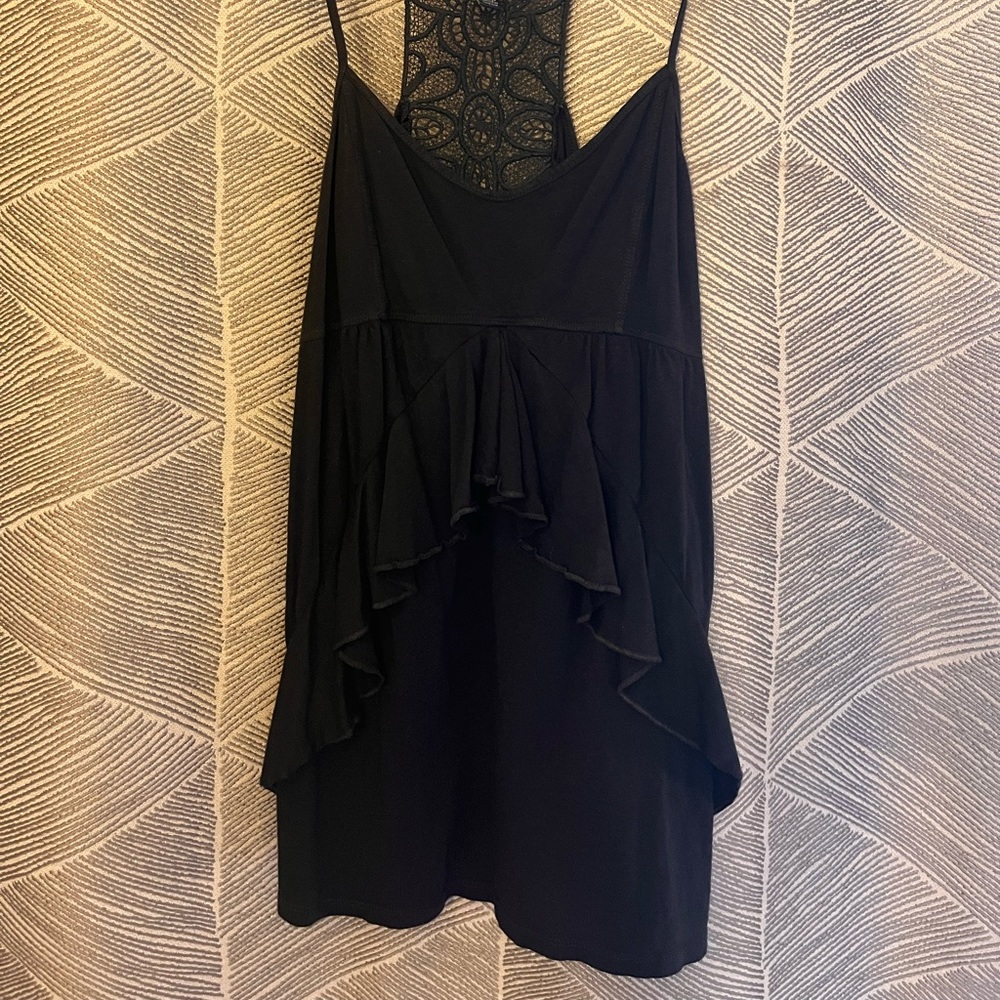 💙 Grey/black American Eagle top